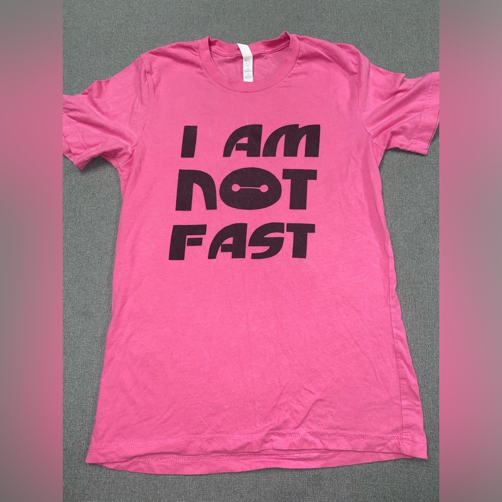 Disney Baymax Big Hero 6 I Am Not Fast Graphic Short Sleeve Tee